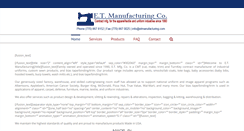 Desktop Screenshot of etmanufacturing.com