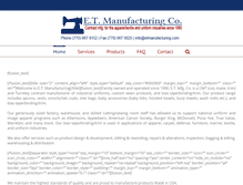 Tablet Screenshot of etmanufacturing.com